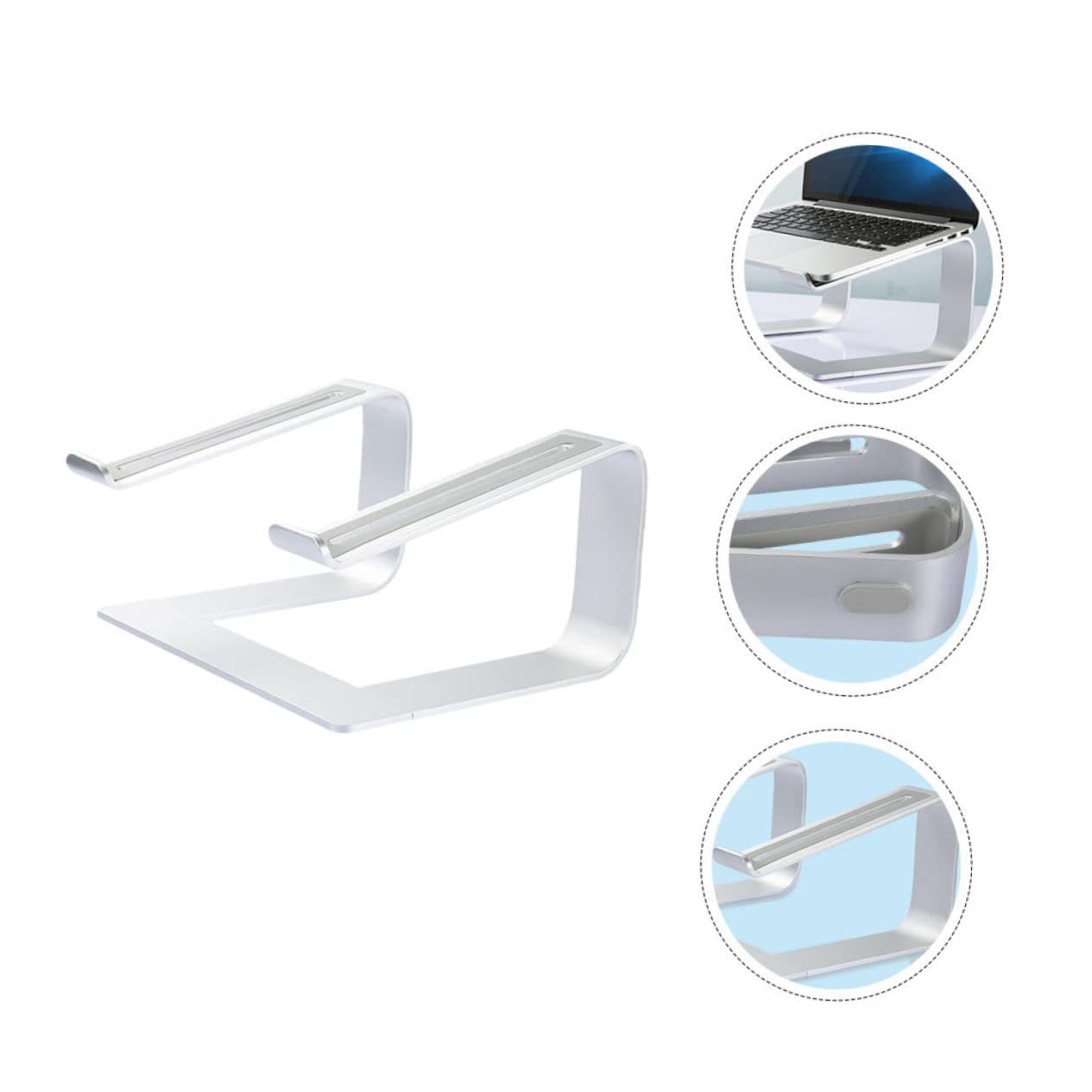 Подставка для ноутбука алюминиевая Gadpiparty со вентиляционным дизайном для дома и офиса, фото №4