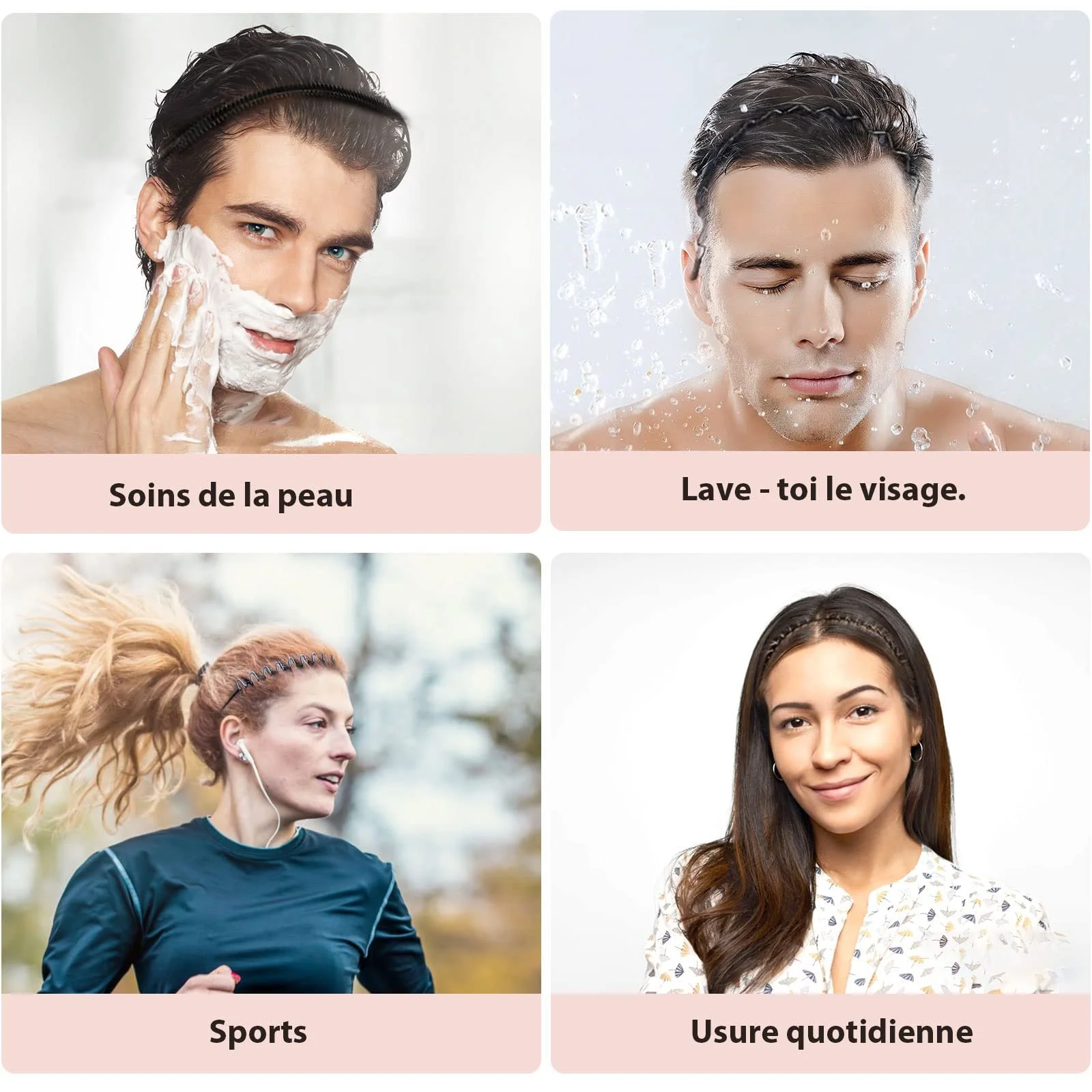 Набір металевих обручів для волосся, фото №6