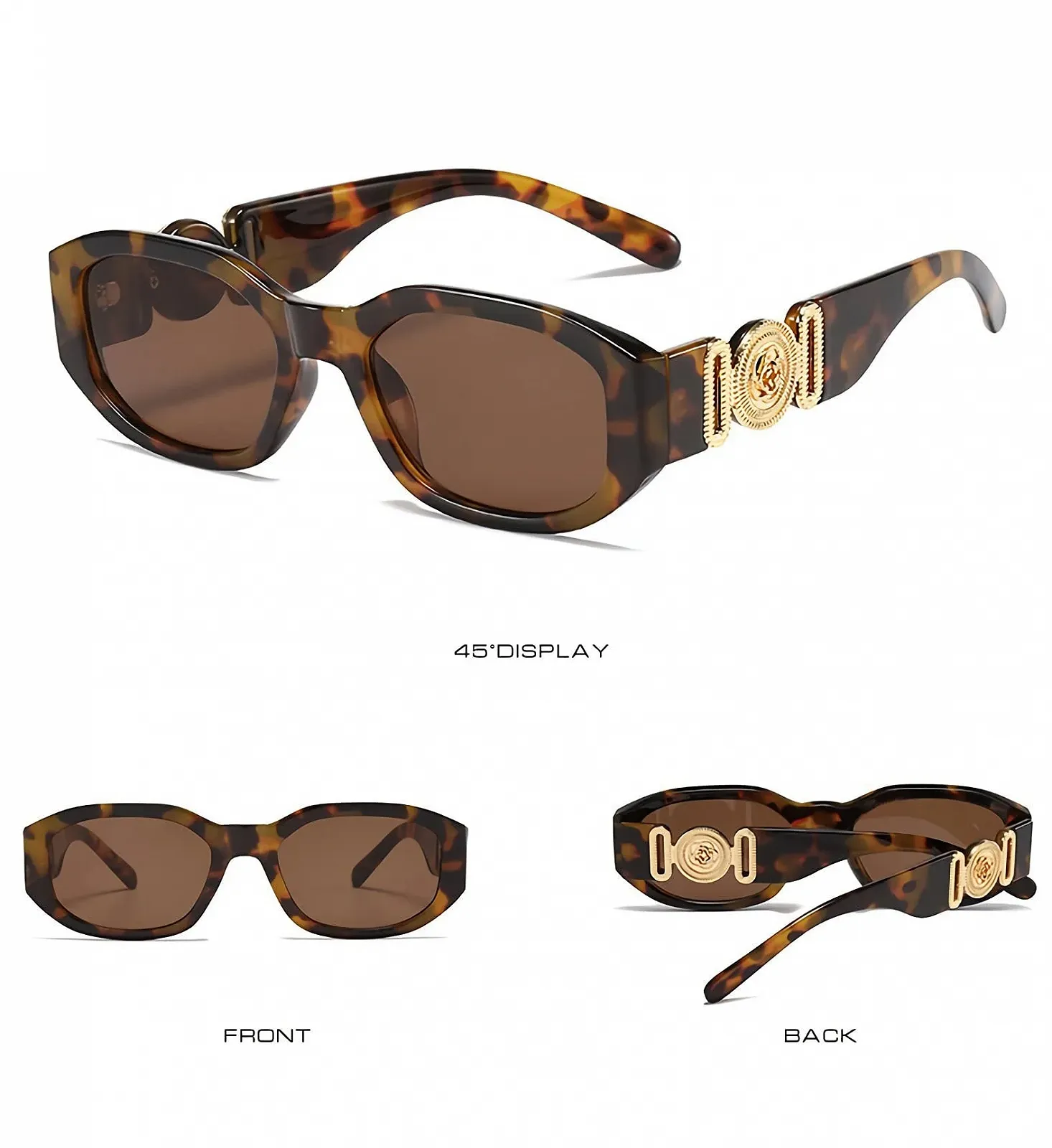 Сонцезахисні окуляри Прямокутні Trendy OSAGAMA для жінок та чоловіків, вінтажні 90-х, фото №2