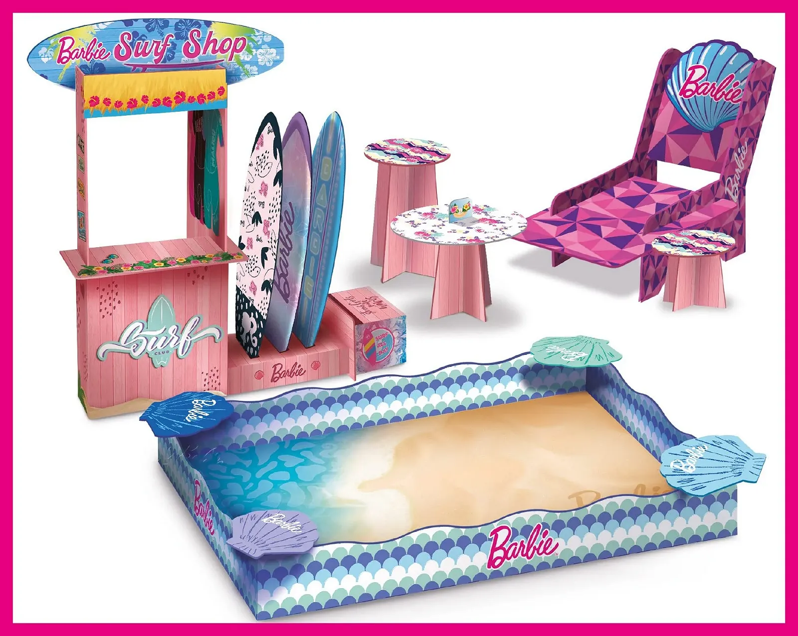 Игровой набор Liscianigiochi Barbie Surf & Sand Piccolo, фото №2