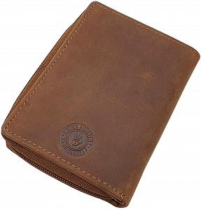Гаманець Жіночий myledershop Buffalo Шкіра Мотив Кіт Cognac synthetic.ua - Фото 1
