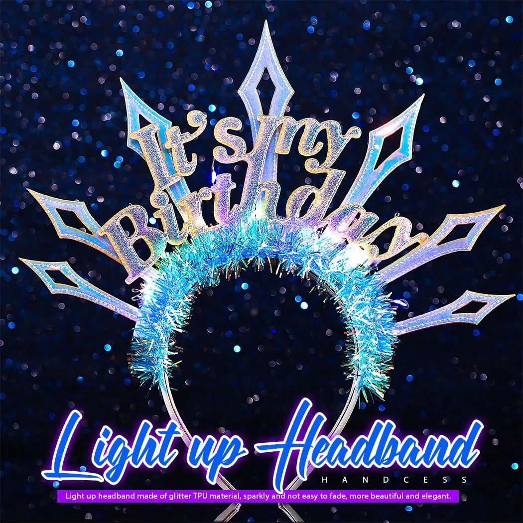 Світлодіодна Обруч на голову на день народження для фестивалю, фото №5