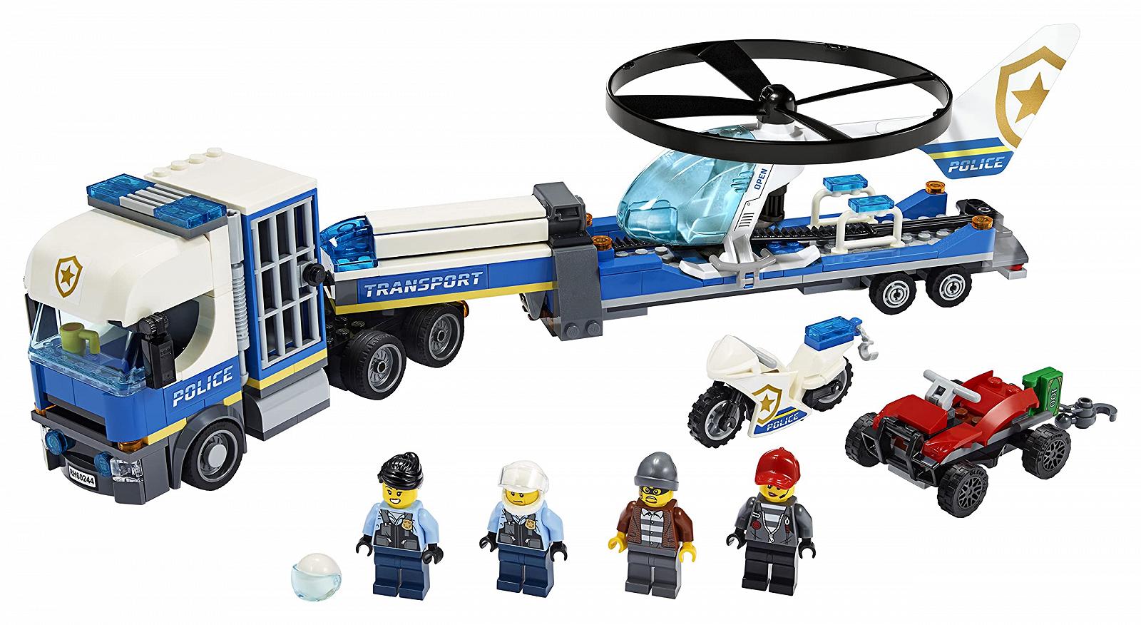 Конструктор Lego City 60244 Полицейский Вертолет Транспортер, фото №3