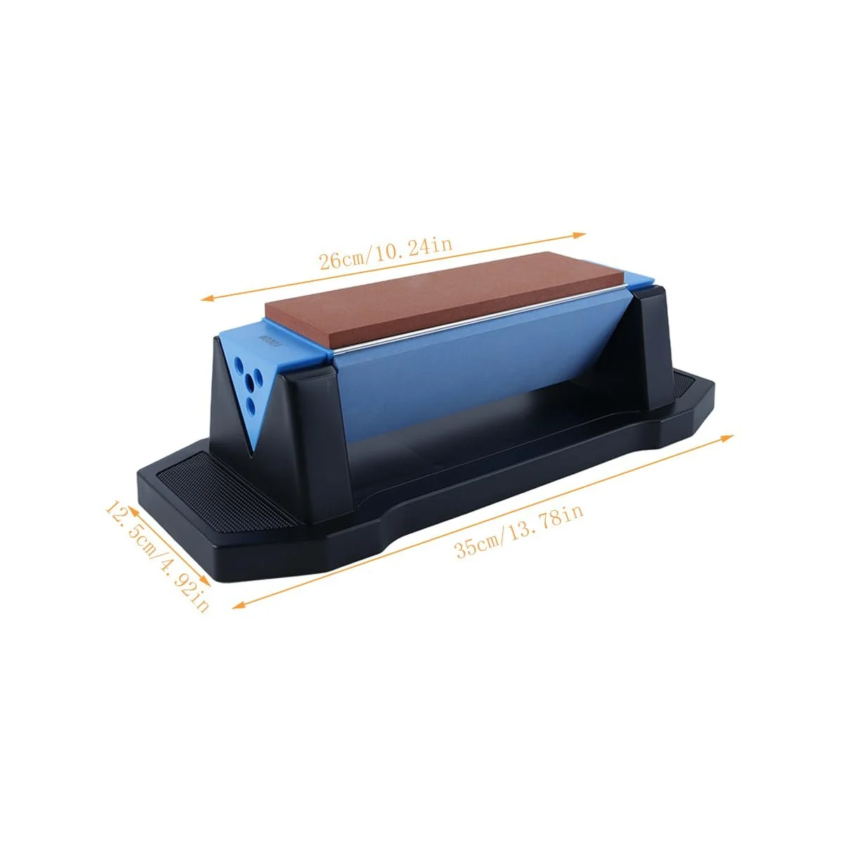 Точилка для ножів Gorise 400/1000/3000 керамічна з направляючою кута та нековзною основою, фото №7