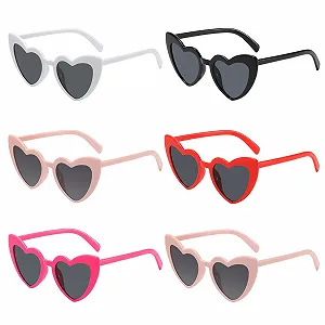 Очки Сердце YHSKJCD Вечерние Разноцветные 6 пар - Фото 1