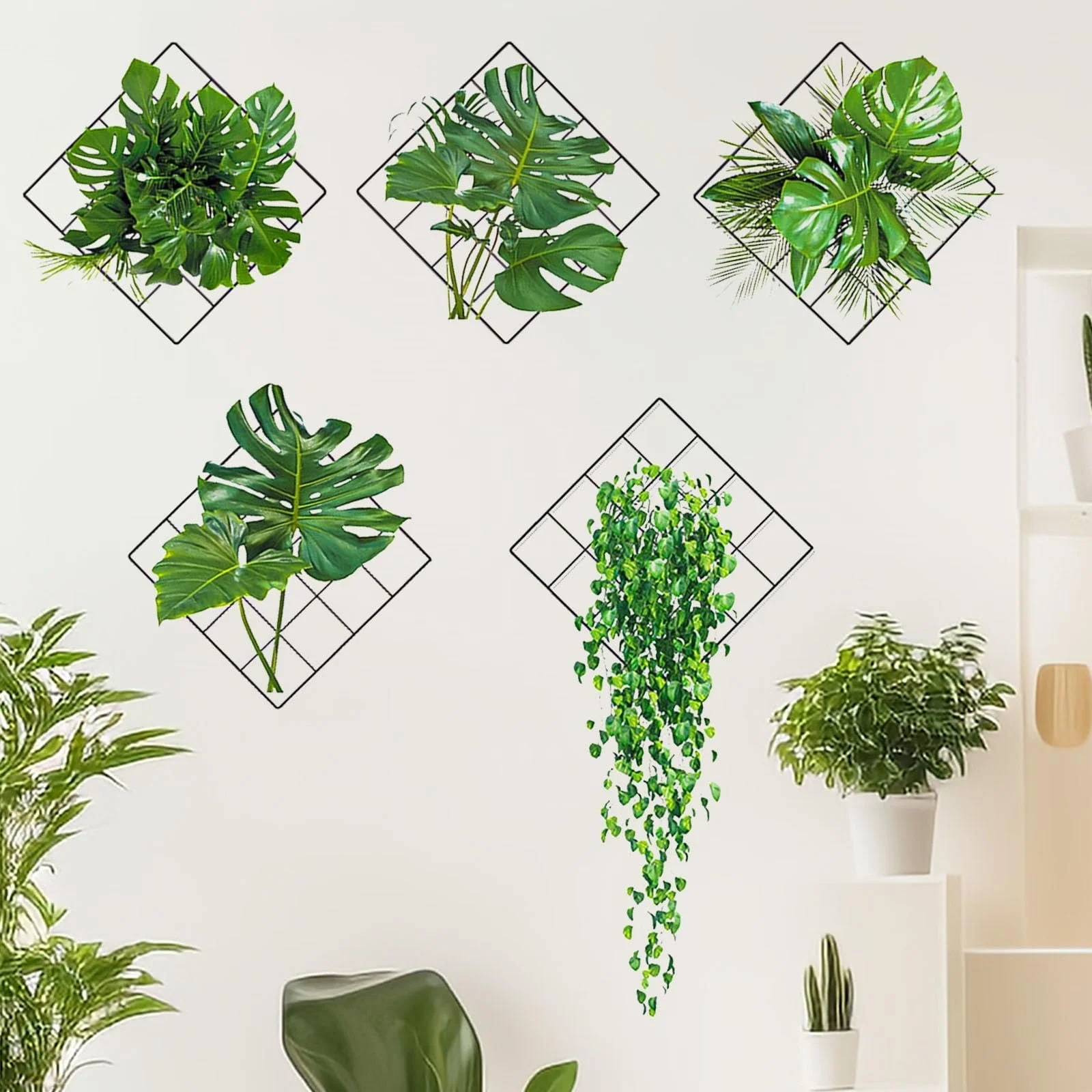 Наклейка на стіну 3D Зелені рослини, фото №6 Наклейка на стіну 3D Зелені рослини, фото №6