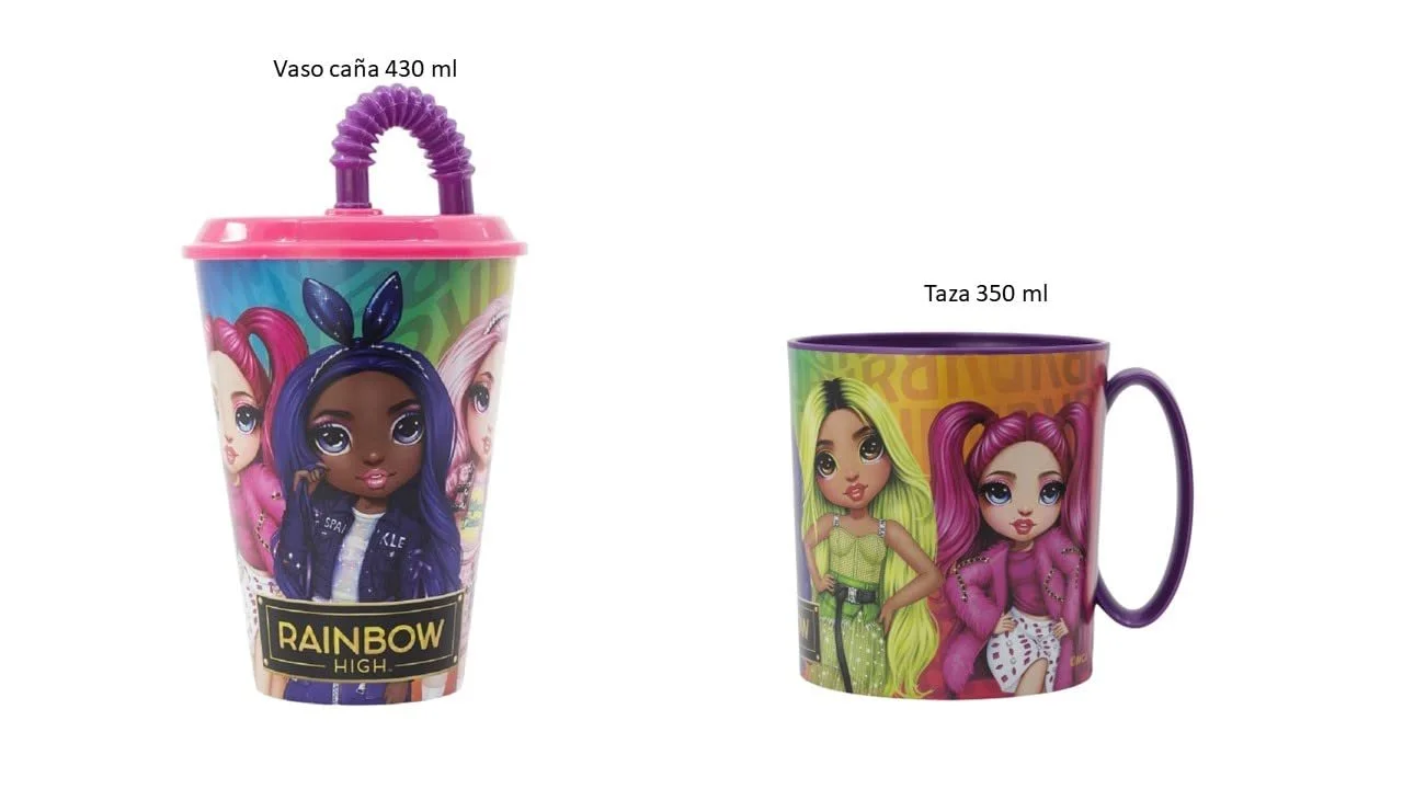 Набор Кружка ALMACENESADAN Rainbow 4824 350 мл и Стакан 430 мл, фото №2 Набор Кружка ALMACENESADAN Rainbow 4824 350 мл и Стакан 430 мл, фото №2