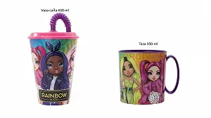 Набор Кружка ALMACENESADAN Rainbow 4824 350 мл и Стакан 430 мл synthetic.ua - Фото 1