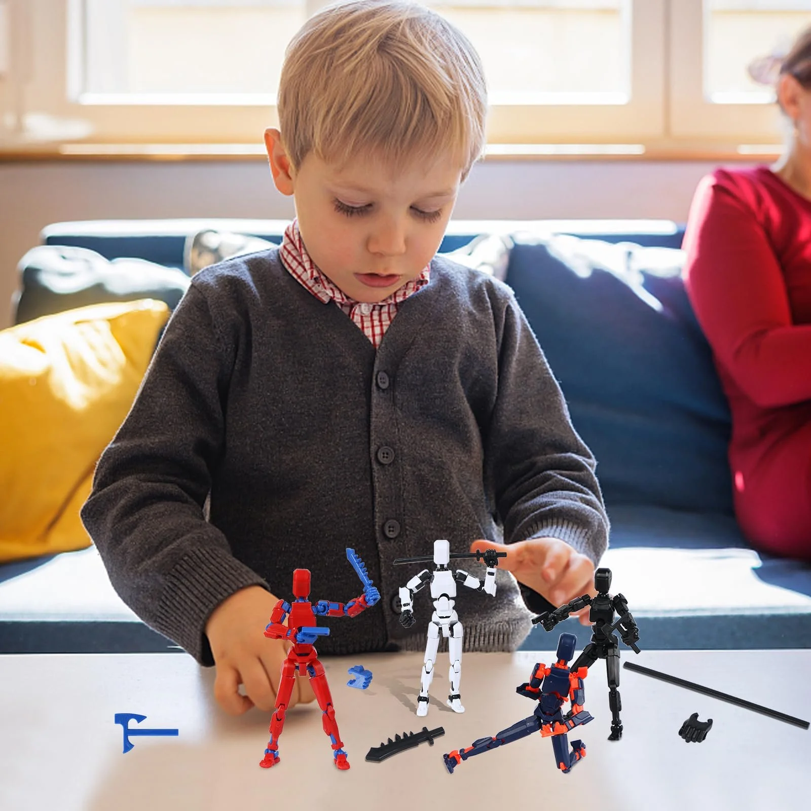 Набор игровых фигурок MEIEST T13 4 шт. 3D-печать Multi-Jointed Robot 14.5 см, фото №4 Набор игровых фигурок MEIEST T13 4 шт. 3D-печать Multi-Jointed Robot 14.5 см, фото №4