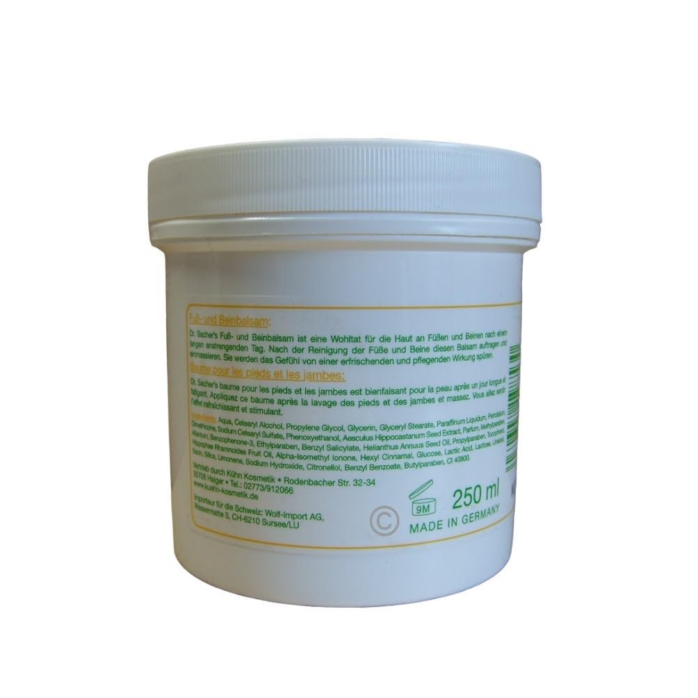 Бальзам для ніг та стоп Dr Sachers 250 мл, фото №2 Бальзам для ніг та стоп Dr Sachers 250 мл, фото №2
