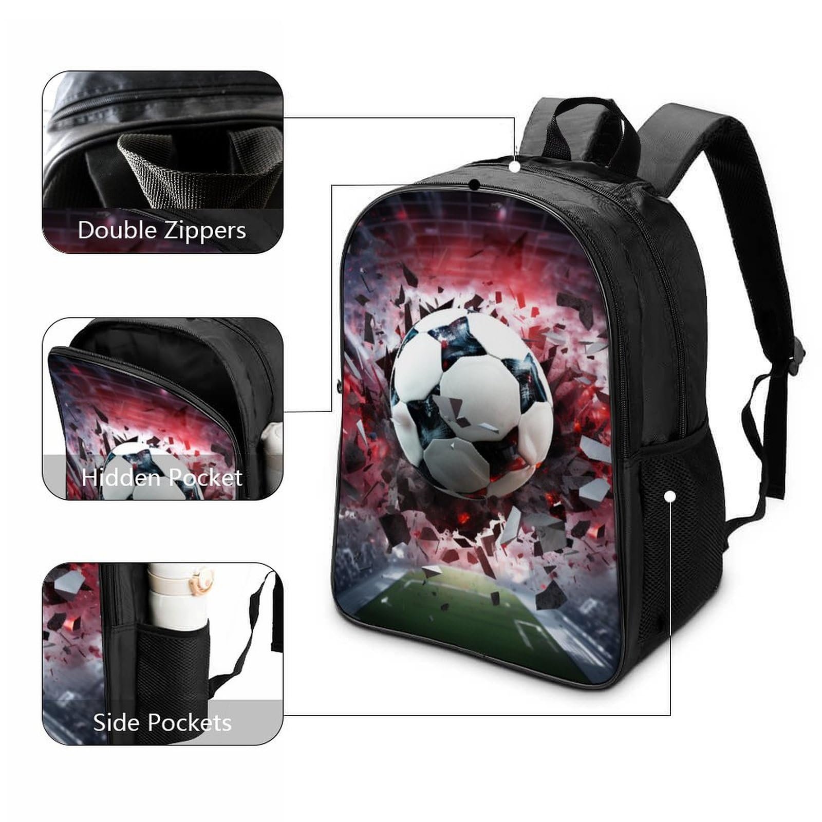 Шкільний рюкзак Football FPAKAKIIE 40x28x16см, фото №3