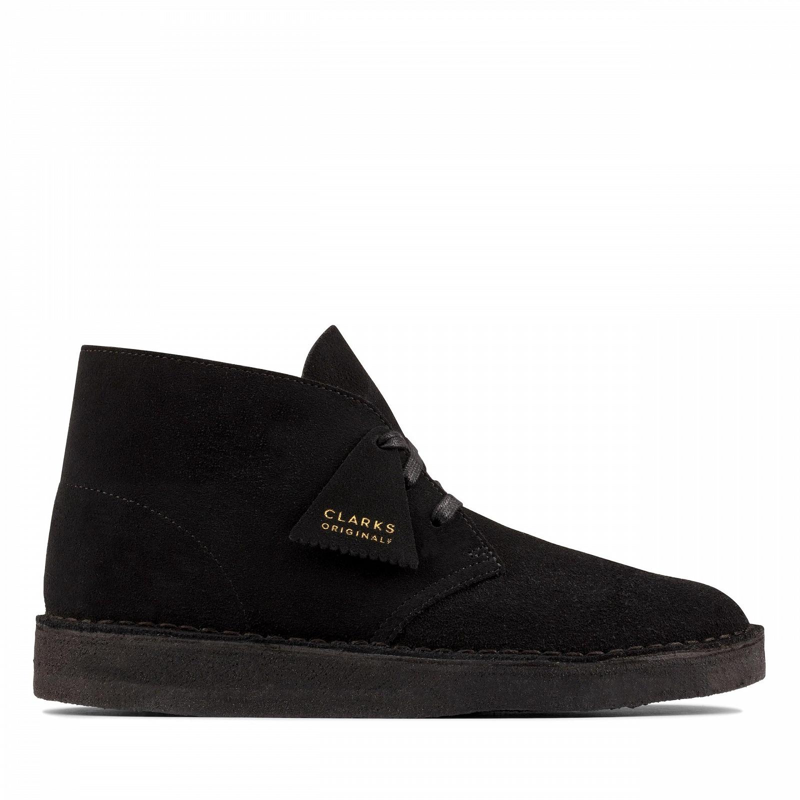 Черевики Clarks Desert Coal замшеві чоловічі чорні, фото №1