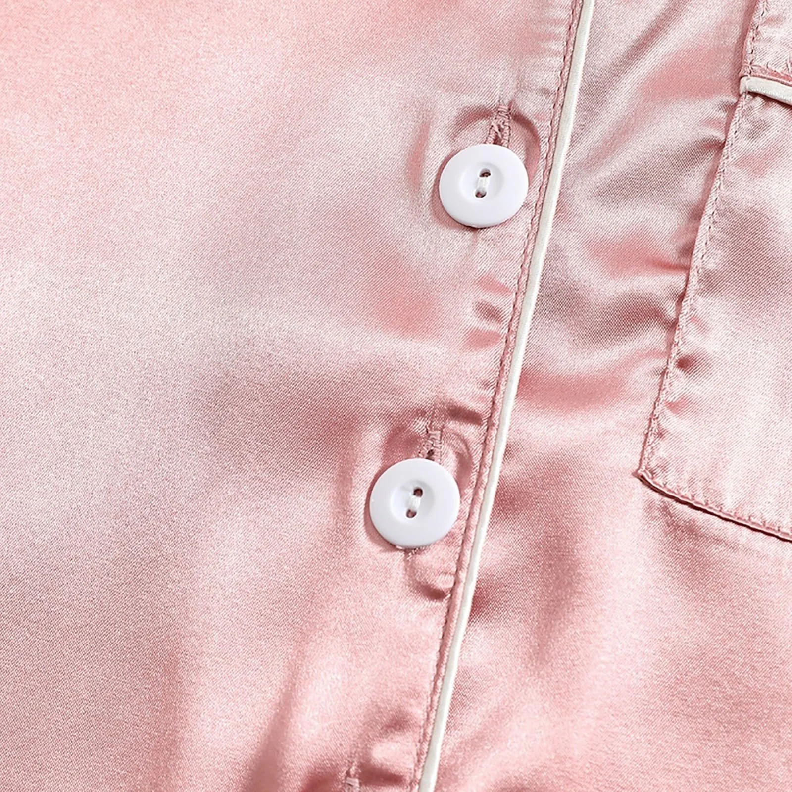 Комплект дитячої піжами на літо для хлопчиків та дівчаток, однотонний, атласний, імітація шовку, фото №5