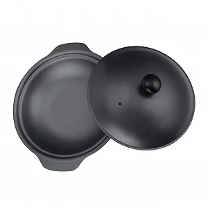 Чугунная кастрюля Zerodeko для пасты и супа рисовая технология равномерного нагрева - Фото 1