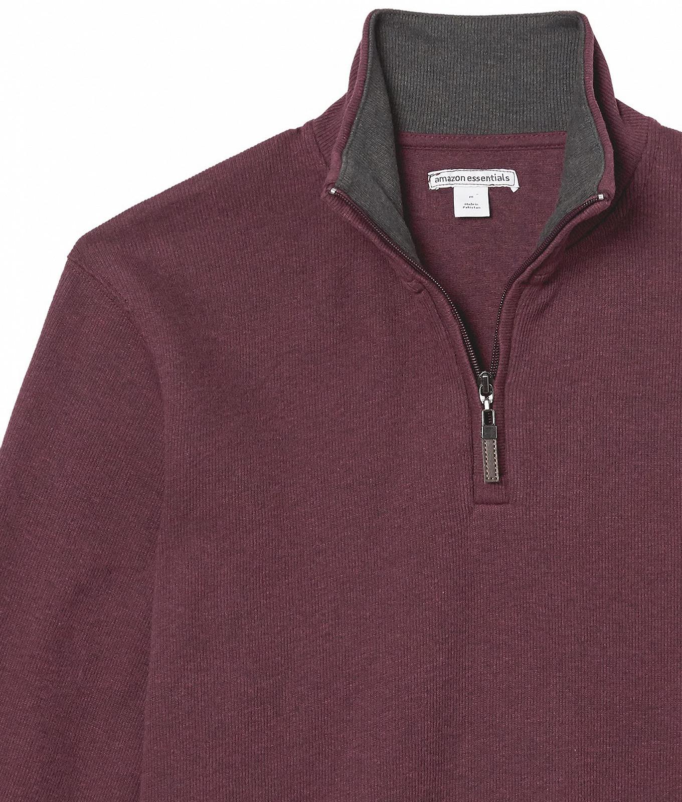 Джемпер чоловічий Amazon Essentials French Rib Quarter Zip, фото №5