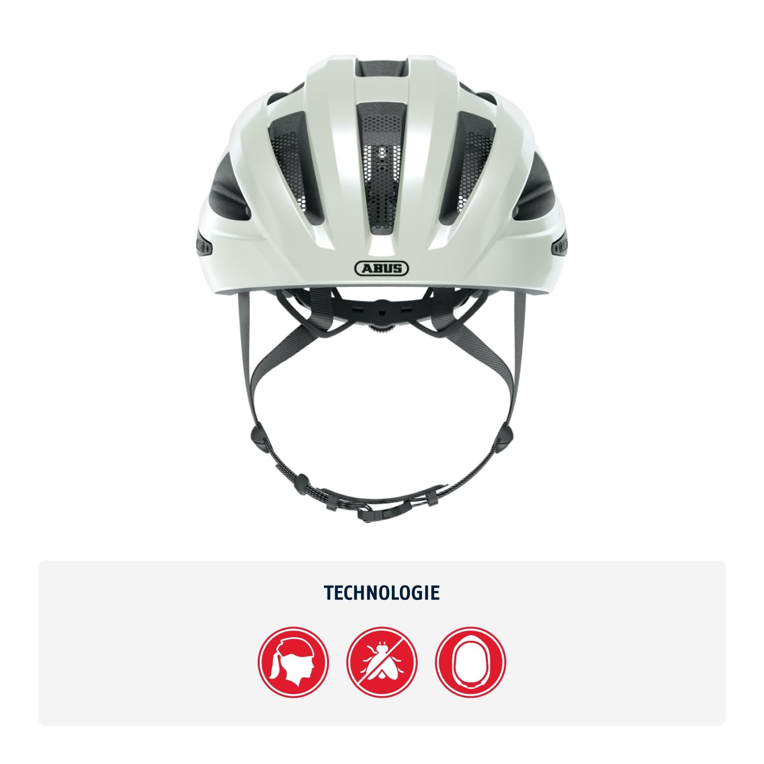 Шолом дорожній ABUS Macator M Shiny White, фото №2