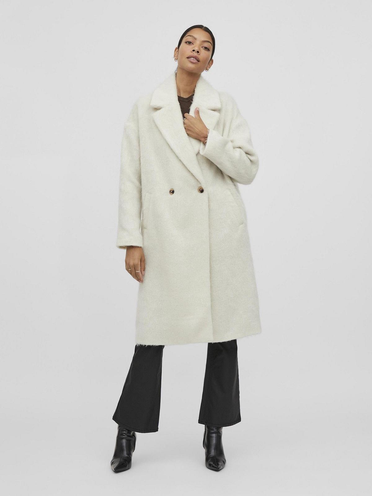 Пальто Vila Longform Женское 2 кармана Застежка на пуговицах, фото №3 Пальто Vila Longform Женское 2 кармана Застежка на пуговицах, фото №3