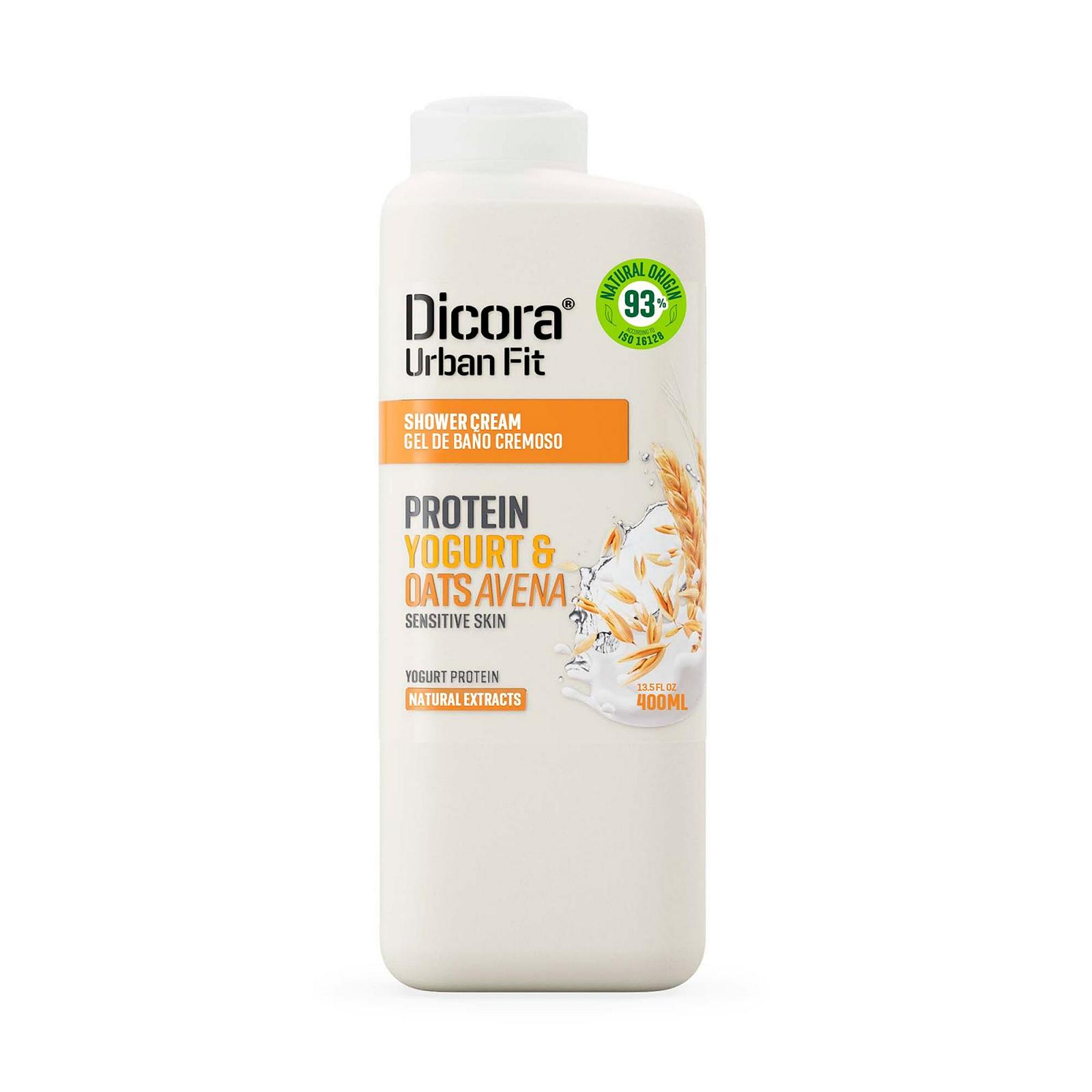 Кремовый гель для душа Dicora Urban Fit Protein Yoghurt & Oatmeal Gentle Moisturising 400 мл, фото №1 Кремовый гель для душа Dicora Urban Fit Protein Yoghurt & Oatmeal Gentle Moisturising 400 мл, фото №1