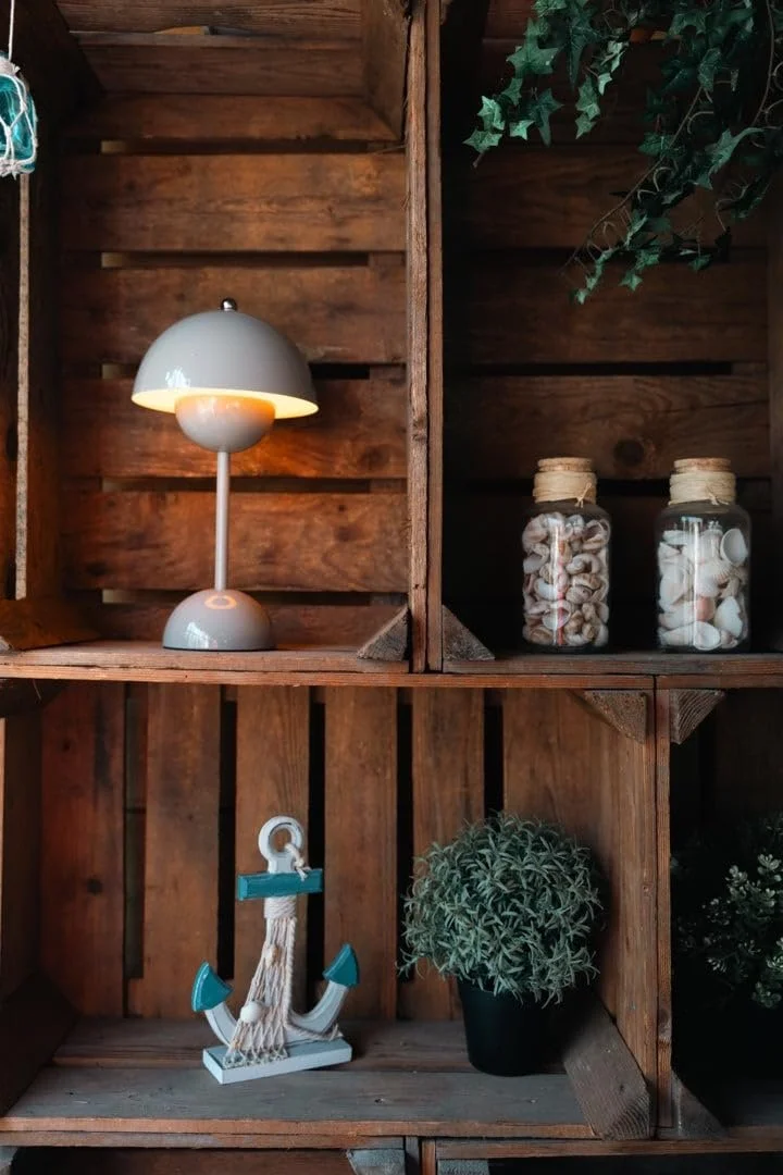 Настільна лампа Luxus Touch Deluxe Josephine синя, H34 x Ø9, LED, акумуляторна, бездротова, з регулюванням яскравості, для внутрішнього та зовнішнього використання, фото №8