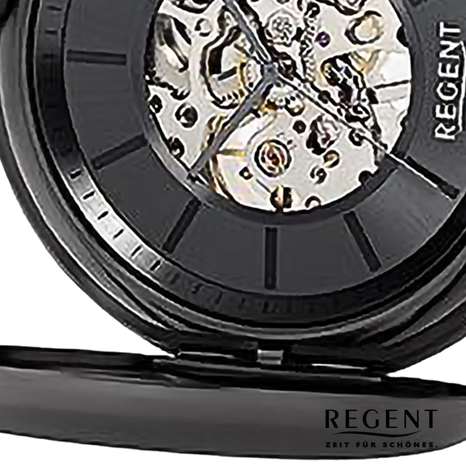 Мужские часы REGENT карманные механические с ручным подзаводом стеклянная основа с видом на скелетон механизм из нержавеющей стали шарнирная крышка, фото №3 Мужские часы REGENT карманные механические с ручным подзаводом стеклянная основа с видом на скелетон механизм из нержавеющей стали шарнирная крышка, фото №3