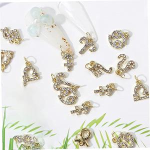 Украшение для ногтей Созвездие Бренд FRCOLOR Брелок Зодиак Блестки для ногтей Подвеска из страз Держатель для ожерелья Наклейка для ногтей 3D Стразы для маникюра 12 шт. synthetic.ua - Фото 1