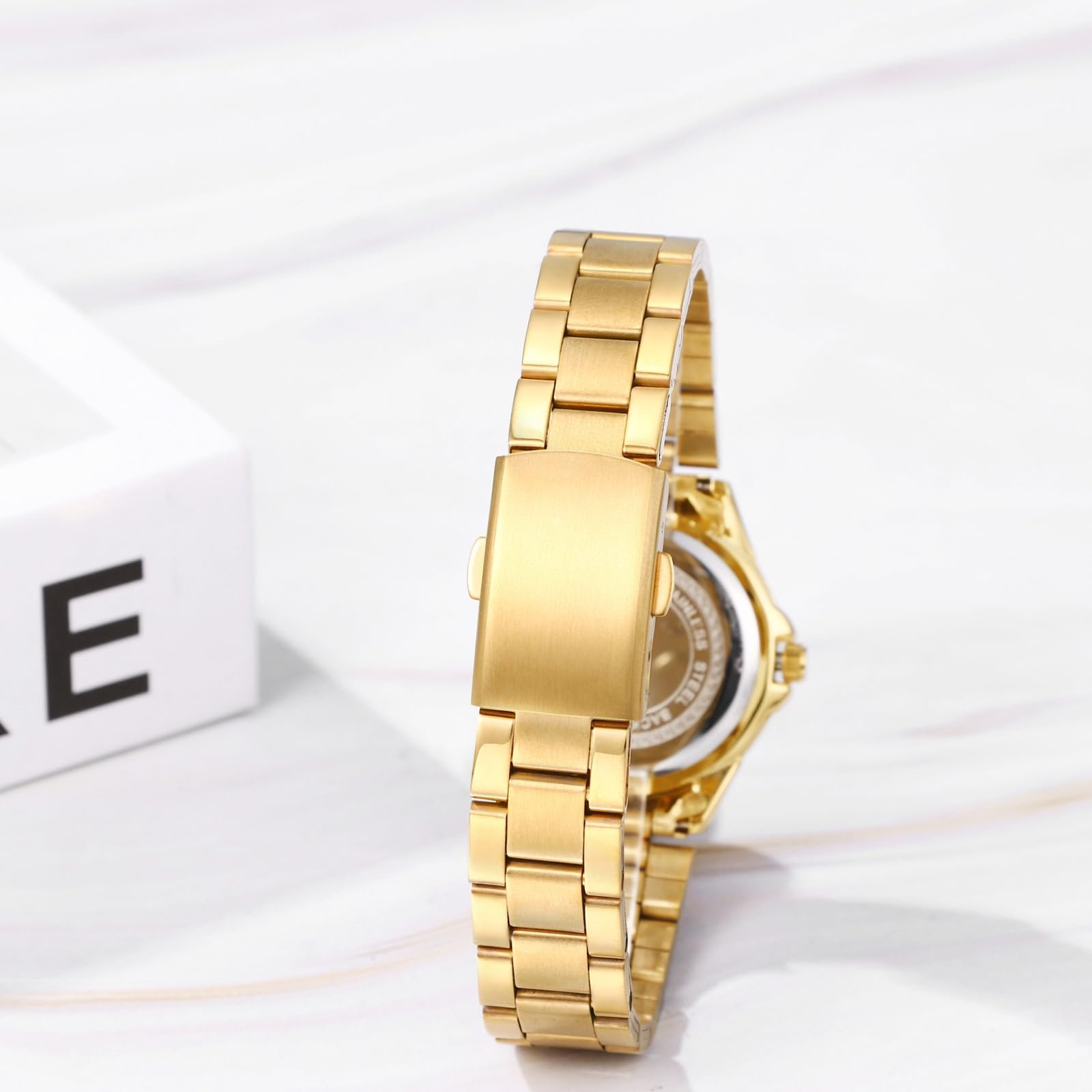 Парные часы JewelryWe Кварцевые Аналоговые Водонепроницаемые 30 м из нержавеющей стали, фото №6