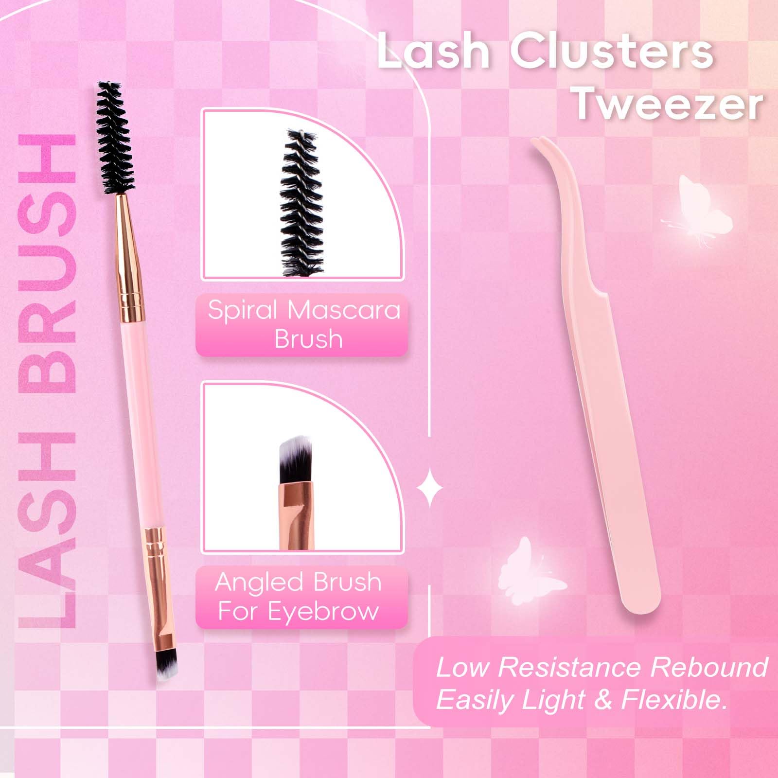 Набір FADLASH DIY Екстеншени для вій 240 Шт. 30D + 40D-0.07D-8-16 (Аплікатор для наклеювання та запечатування вій індивідуальний), фото №7