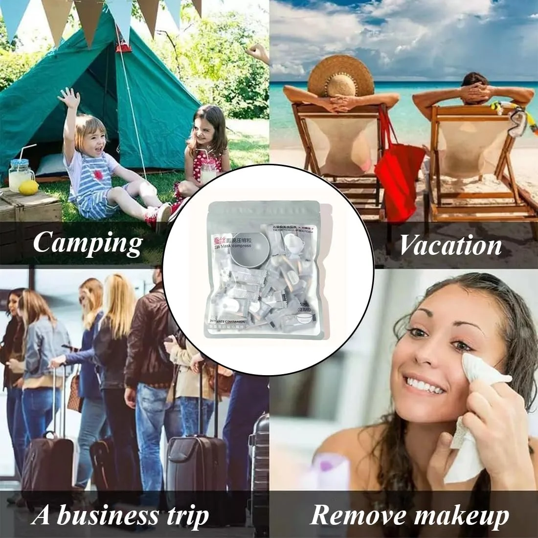 Маска пресована XBFOCNH 50 шт., одноразова, догляд за шкірою, фото №5