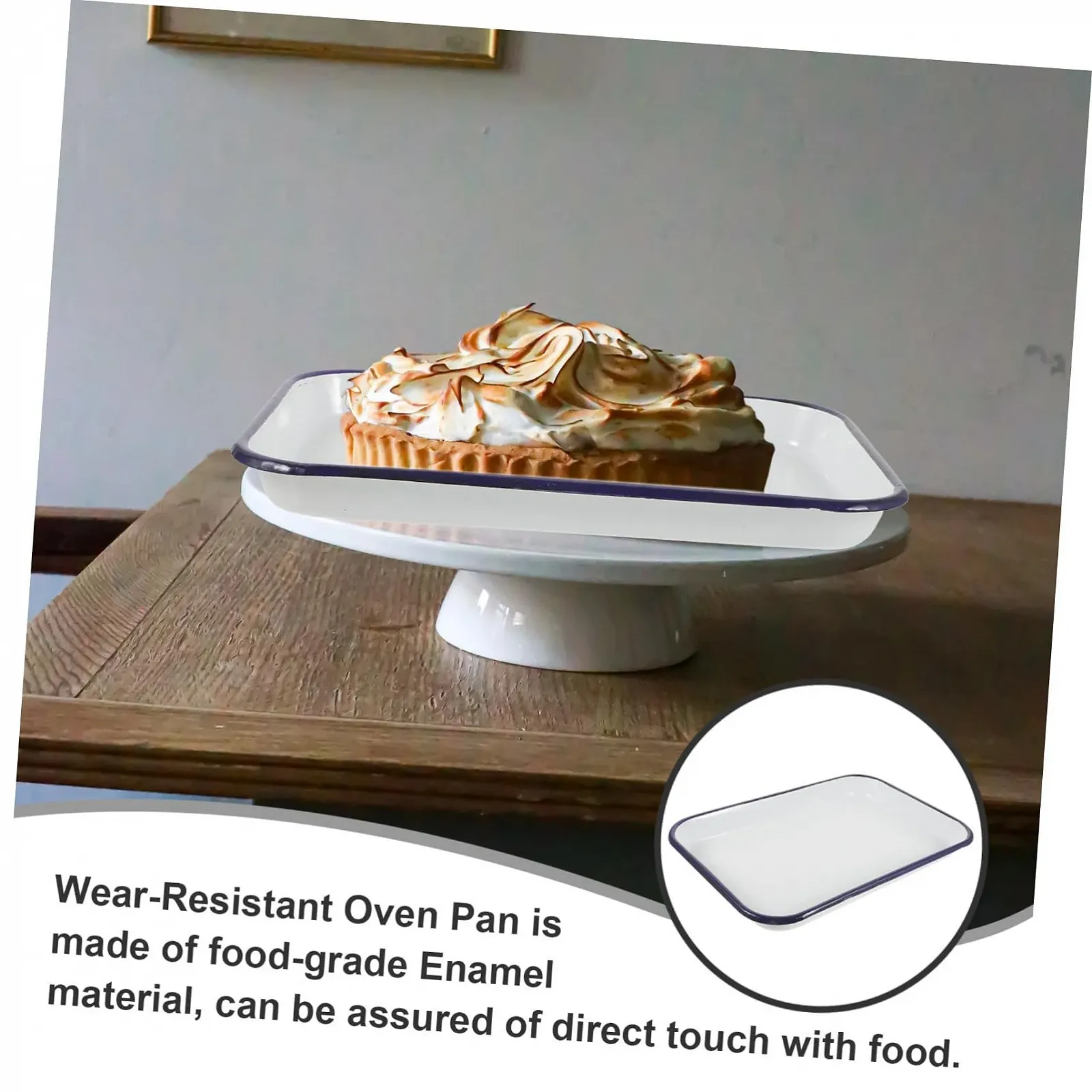 Форма для запікання прямокутна емальована антипригарна, фото №8