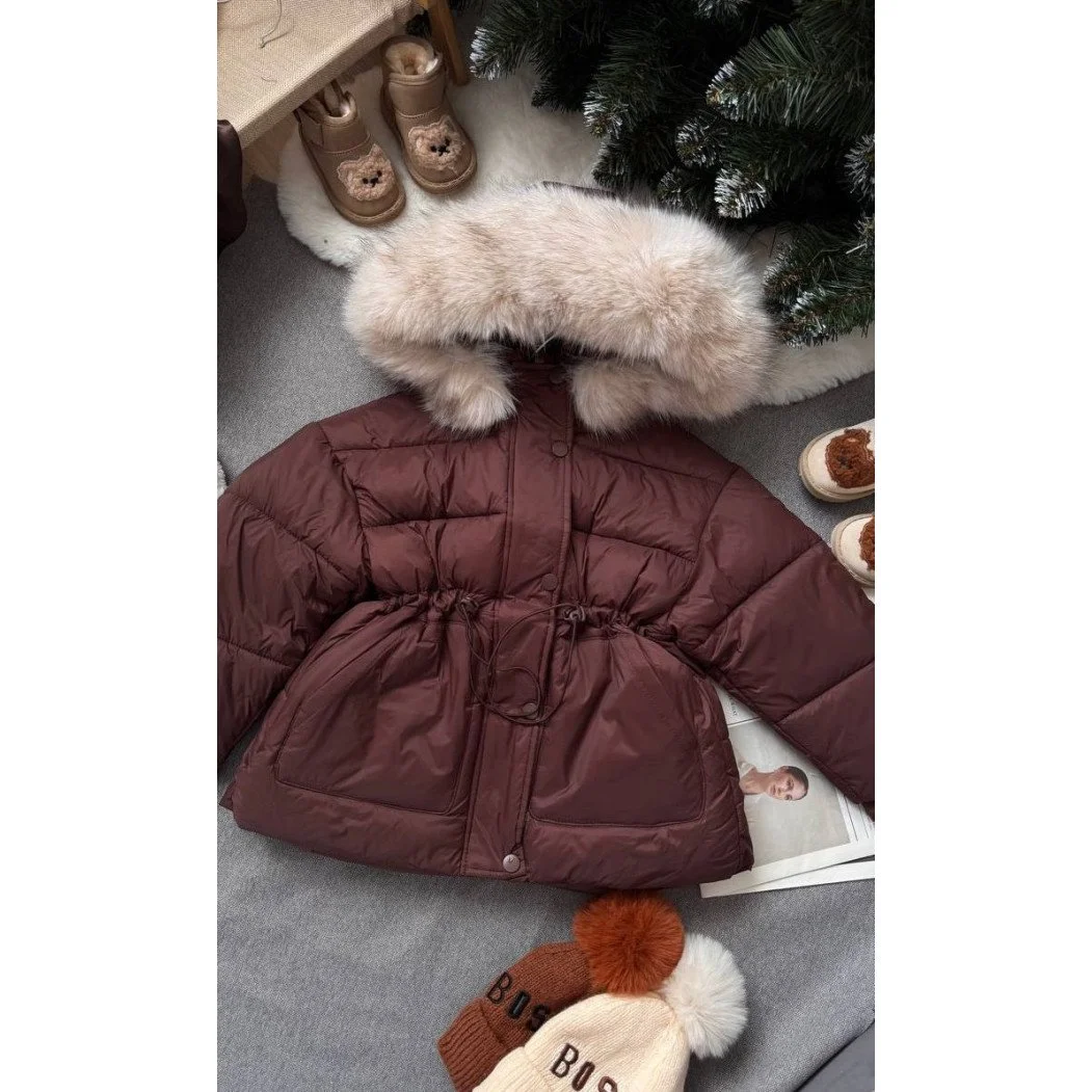 Тепла куртка з хутряним капюшоном від 100 до 160 см на холодну осінь та єврозиму!, фото №3