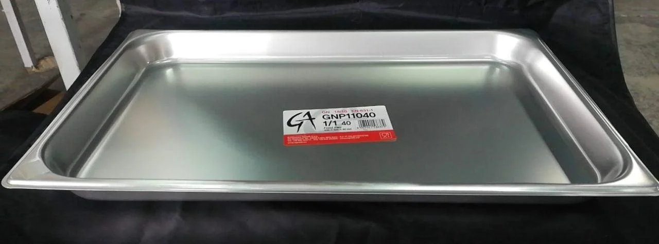 Деко Pentole Agnelli Inbox Gastro norm 53 x 32.5 x 4 см Нержавіюча сталь Сріблястий, фото №2