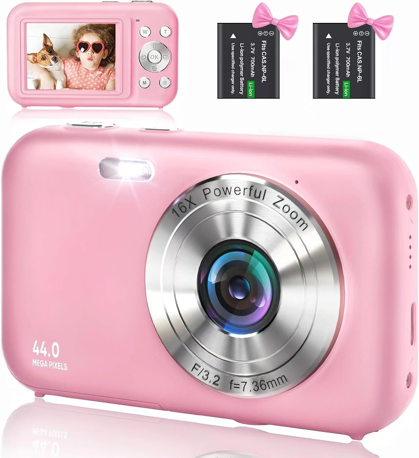 Фотоапарат YLSHGXFC‎ 44 Мп / CMOS / Full HD / 16Х зум / Pink, фото №1