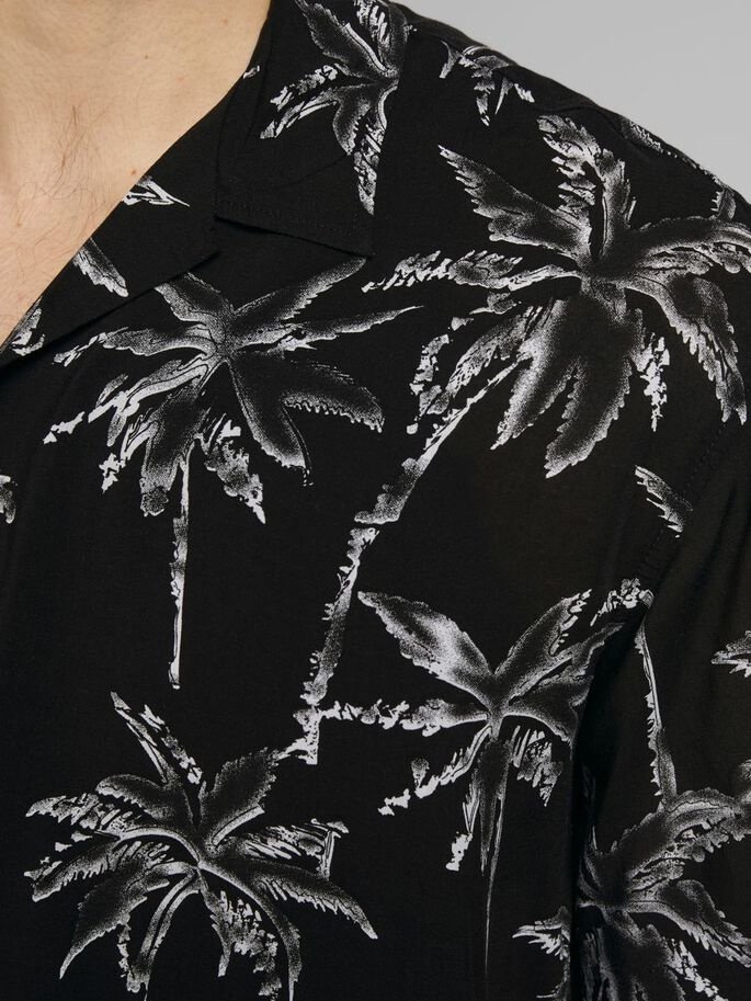 Пляжная рубашка Jack&Jones RESORT SS BLK 12187990 Черный M, фото №4