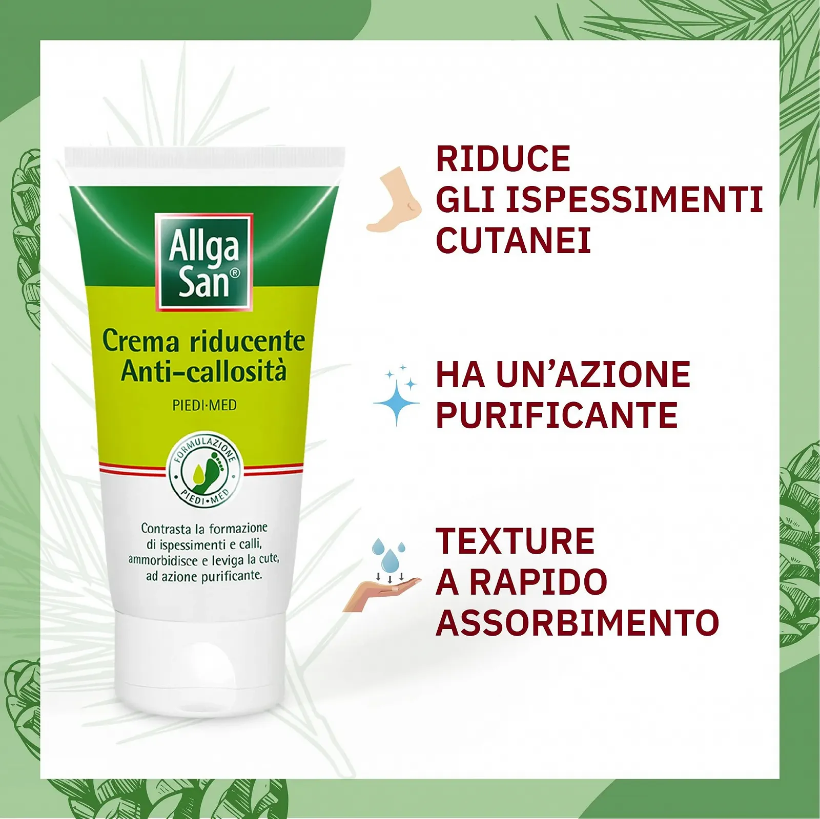 Крем ALLGA SAN PIEDI-MED Reducing Anticallosita 75 мл, фото №2