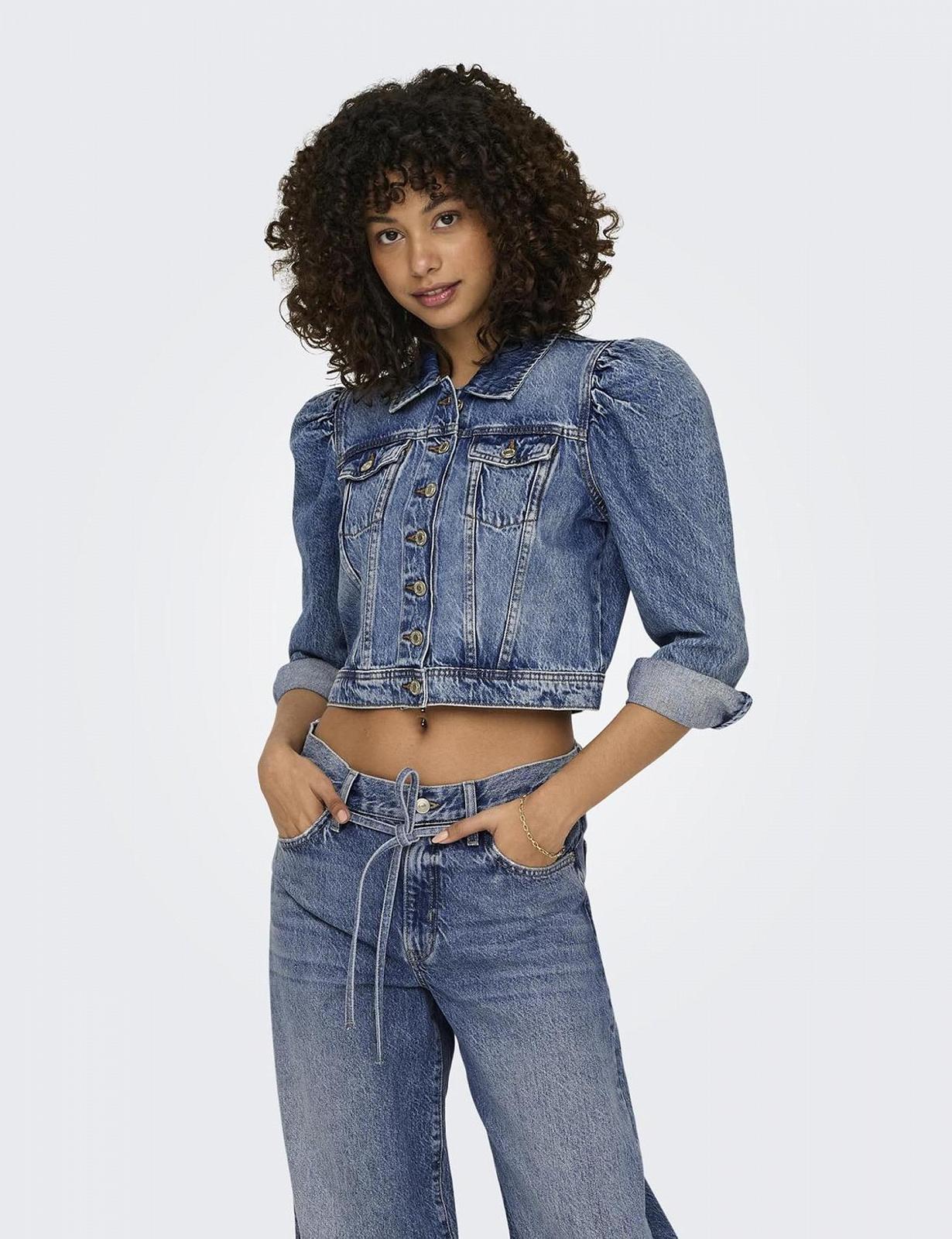 Куртка ONLY Жіноча Onlamanda LS Puff DNM Jacket Azg, фото №3