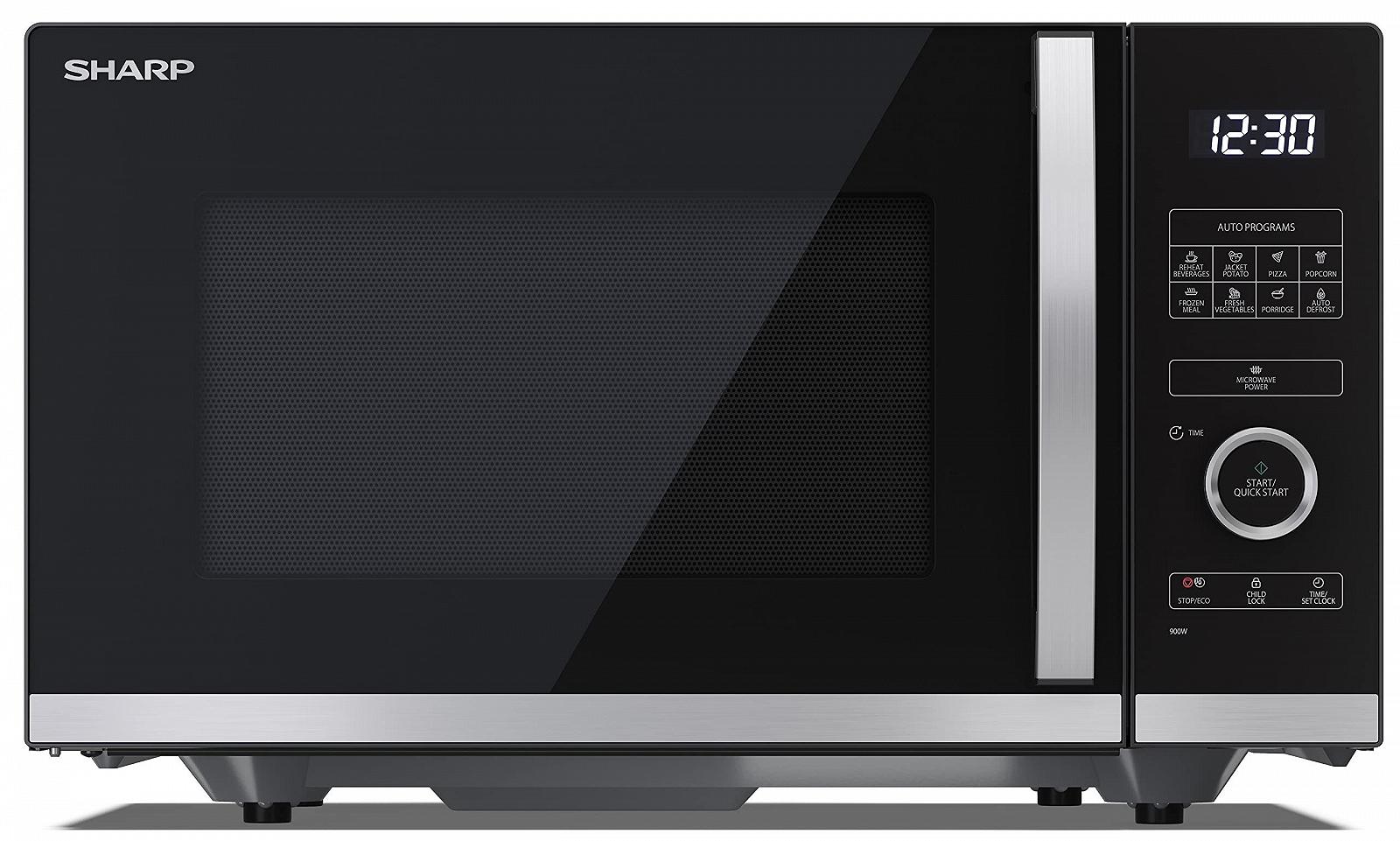 Мікрохвильова піч SHARP QS254AEB 900 Вт 10 рівнів потужності Функція розморожування 490 x 288 x 395 см Чорна, фото №1 Мікрохвильова піч SHARP QS254AEB 900 Вт 10 рівнів потужності Функція розморожування 490 x 288 x 395 см Чорна, фото №1