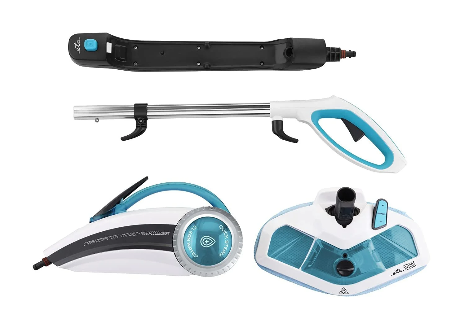 Пароочисник ETA Azurit 1500 W 2 в 1 400 мл парова швабра, фото №7 Пароочисник ETA Azurit 1500 W 2 в 1 400 мл парова швабра, фото №7