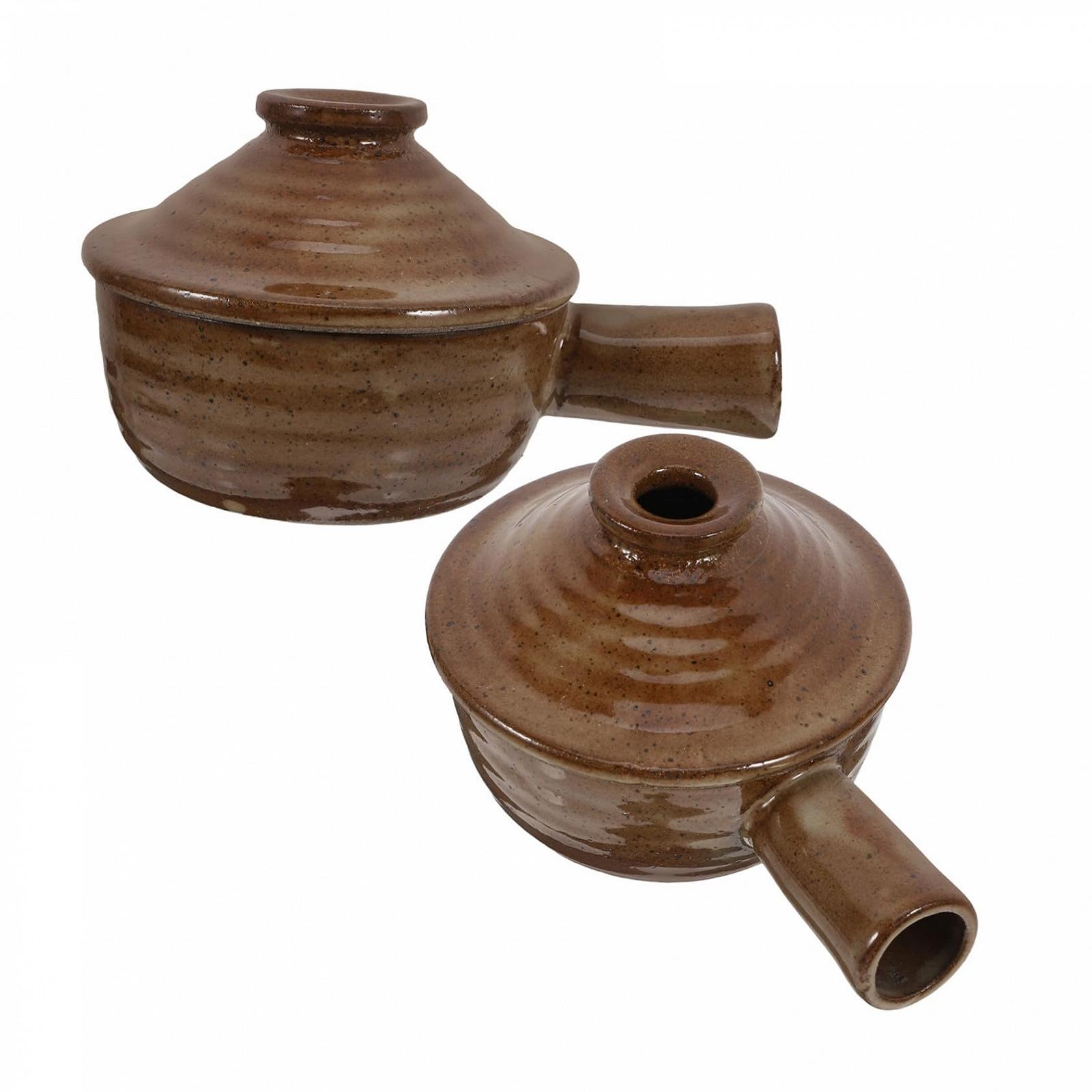 Набір ковшів BESTYASH керамічних з кришками 2 шт. для рису та запіканок, фото №1