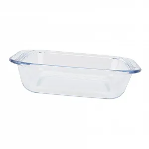 Форма для запікання термостійка скляна для духовки біла - Фото 1