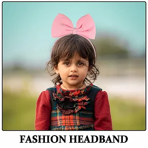 Обруч Beavorty Бант Великий Рожевий synthetic.ua - Фото 1