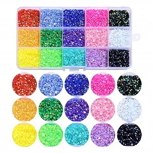 Стразы для ногтей AB Jelly 3 mm 15000 шт. Набор 5 4 mm 7500 шт. synthetic.ua - Фото 1