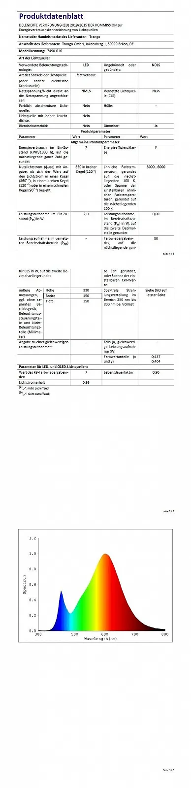 Светодиодная настольная лампа Trango LD395 13W 4000K USB Black, фото №4