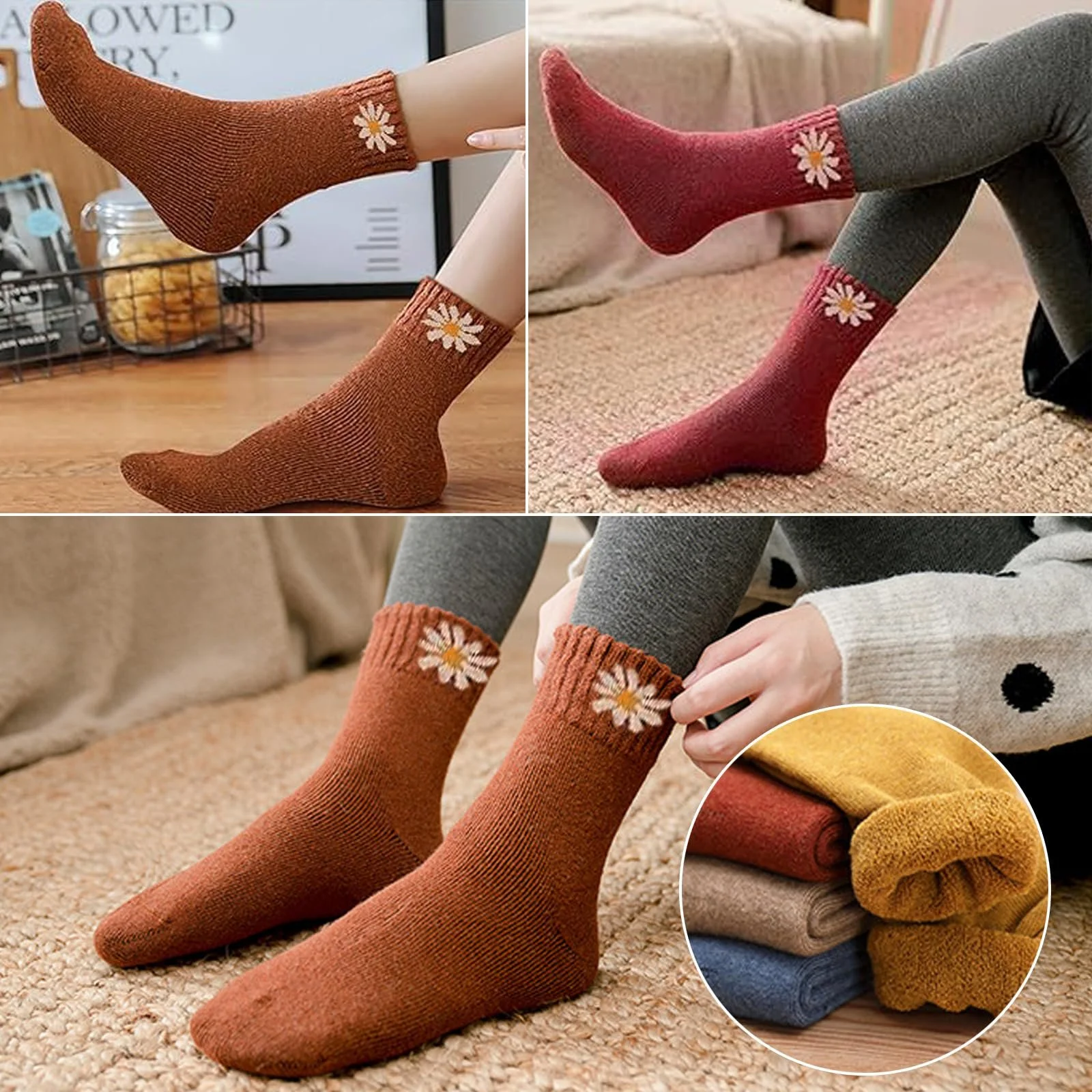 Жіночі шкарпетки Зима, 5 пар, фото №3