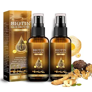 Сыворотка Shefave Биотин для волос, 2 шт Спрей для волос, Для роста волос, Сыворотка для ускорения роста волос, Спрей для роста волос с биотином, Уход за тонкими, сухими волосами, Против выпадения волос (M-2шт) - Фото 1