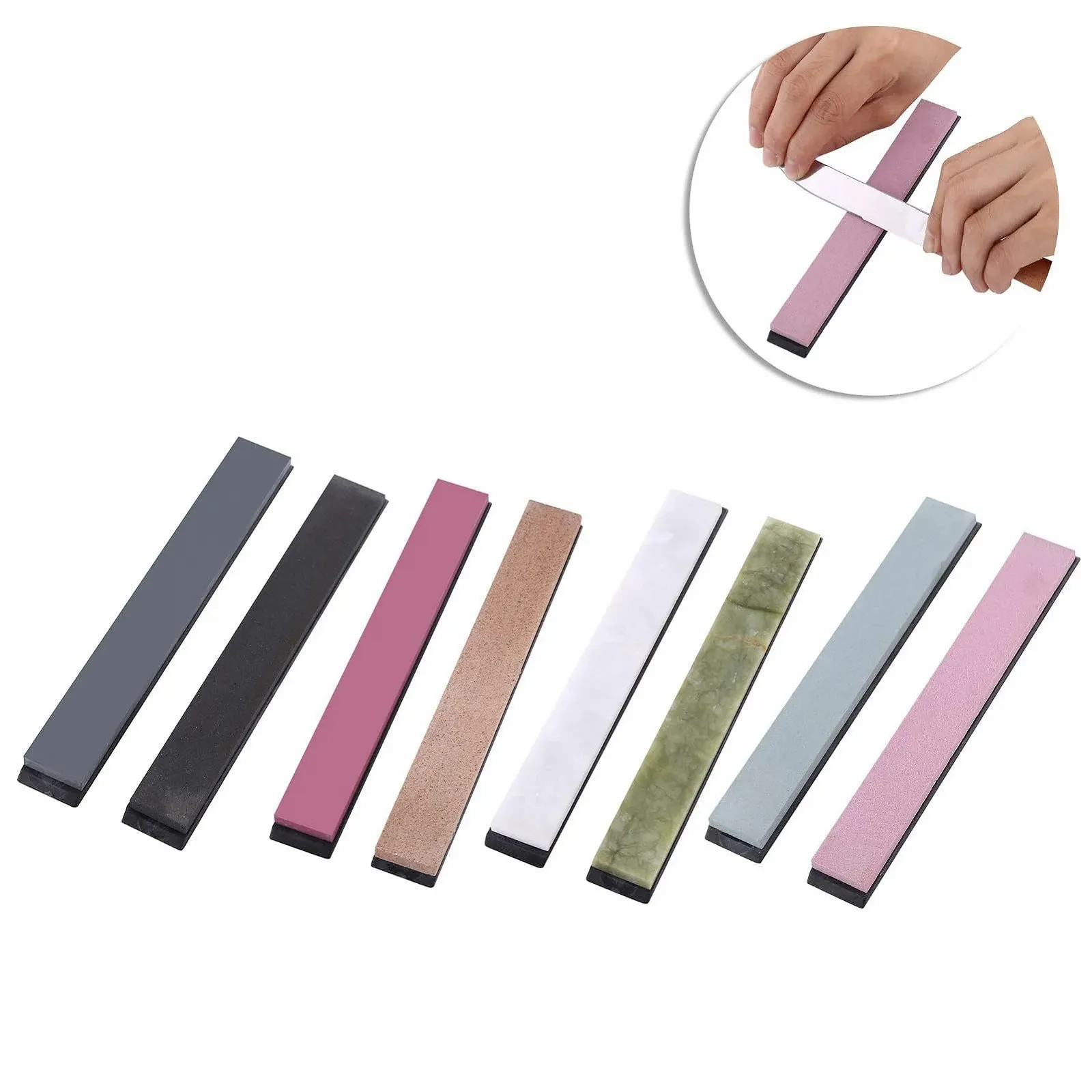 Точилка для ножів LiebeWH Ruixin Pro набір точильних каменів 240-10000 грит натуральний камінь, фото №2