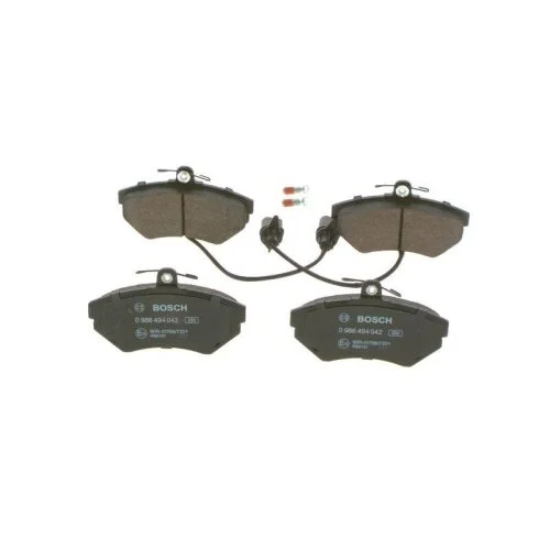 Комплект гальмівних колодок дискового гальма BOSCH 0 986 494 042 для AUDI SEAT VW, передня вісь, фото №3