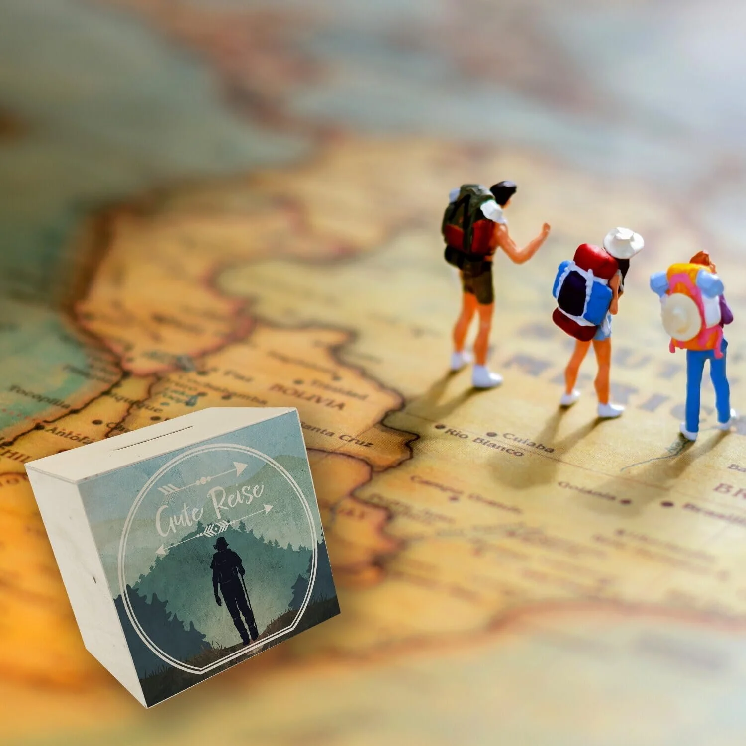 Скарбничка Good Travel дерев'яна з похідним мотивом, фото №6