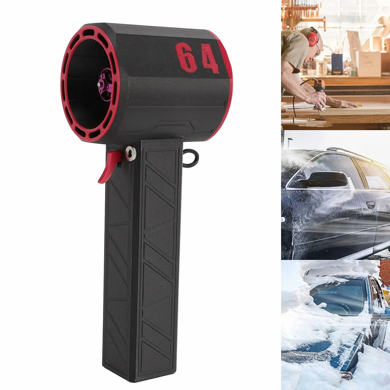 Електричний повітродувка  1 000 000 RPM 64 mm Nozzle Brushless Motor 8000 mAh Rechargeable Wireless, фото №6