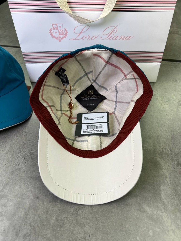 Кепка Loro Piana голубая gu590, фото №5