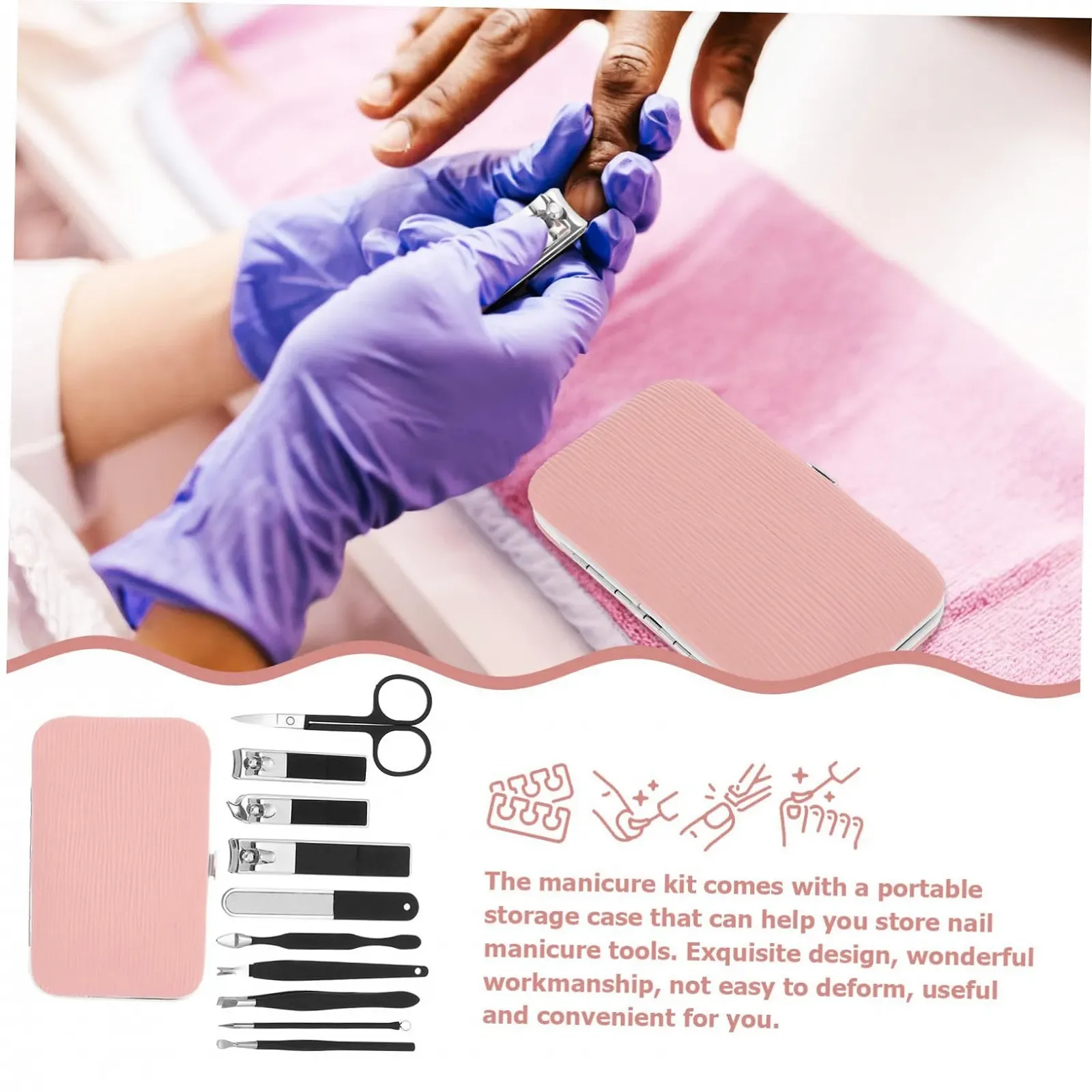 Набір для манікюру OATIPHO Reise, ергономічний дизайн, для професійного догляду за нігтями рук і ніг, фото №6 Набір для манікюру OATIPHO Reise, ергономічний дизайн, для професійного догляду за нігтями рук і ніг, фото №6